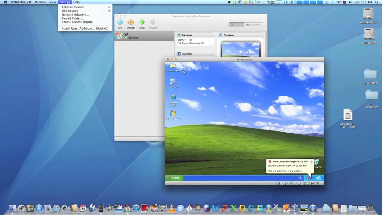 running a mac os emulator
